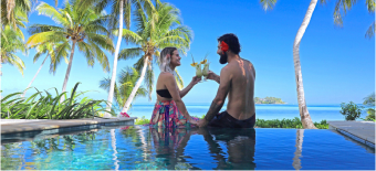 Tropica Island Resort Fiji | Guests Sipping Cocktails